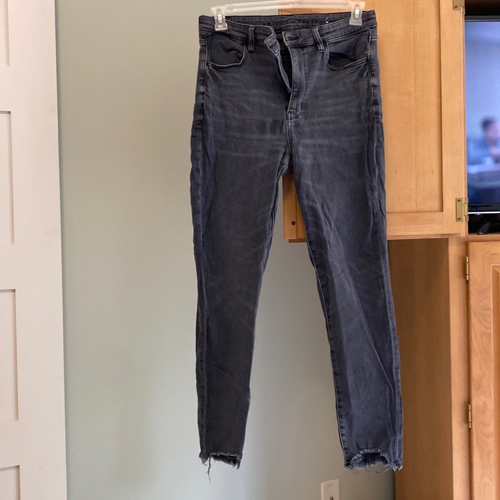 American Eagle super stretch black jeans